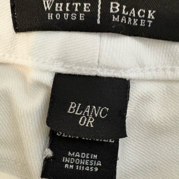 White House Black Market Jeans 0 slim ankle Womens white denim classic - Picture 3 of 7